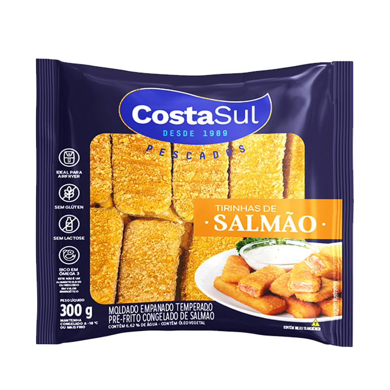 Tirinhas De Salmão Costa Sul 300g Empanada